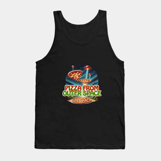 Pizza from Outer Space Tank Top by roswellboutique